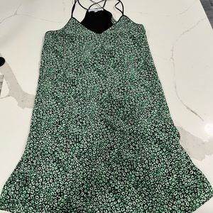 Women’s animal print cross back dress